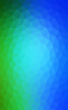 Üçgenler ve degrade origami tarzı oluşur çok renkli yeşil, mavi köşeli tasarım deseni.