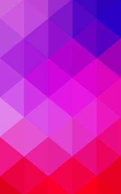 Pembe, mavi köşeli tasarım deseni, hangi üçgenler ve degrade origami tarzında oluşan ışık