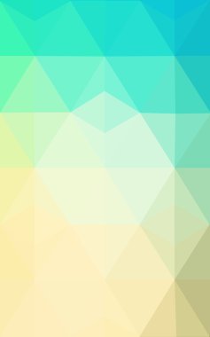 Üçgenler ve degrade origami tarzı oluşur çok renkli yeşil, mavi köşeli tasarım deseni.