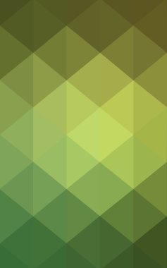 Üçgenler ve degrade origami tarzında oluşan ışık yeşil köşeli tasarım deseni