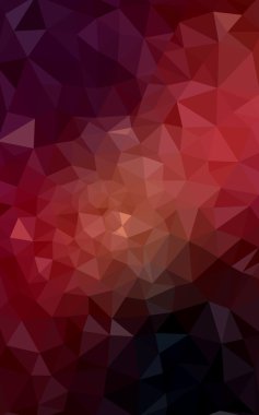 Üçgenler ve degrade origami tarzı oluşur koyu kırmızı köşeli tasarım deseni.