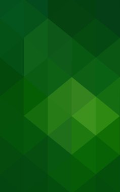 Üçgenler ve degrade origami tarzı oluşur koyu yeşil köşeli tasarım deseni