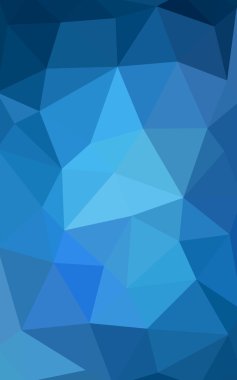 Üçgenler ve degrade origami tarzında oluşan ışık mavi köşeli tasarım deseni