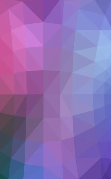 어두운 핑크, 블루 다각형 디자인 패턴, 삼각형 및 그라데이션 종이 접기 스타일에서로 구성 된 — 스톡 사진