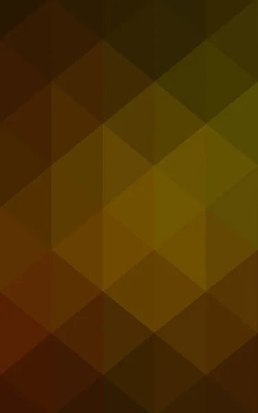 Dunkelgrün-gelbes polygonales Muster, das aus Dreiecken und einem Farbverlauf im Origami-Stil besteht — Stockfoto