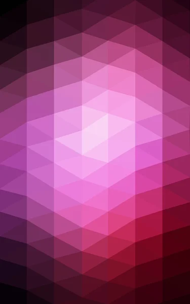 Tmavě růžové polygonální návrhový vzor, skládá z trojúhelníků a gradient v origami stylu — Stock fotografie