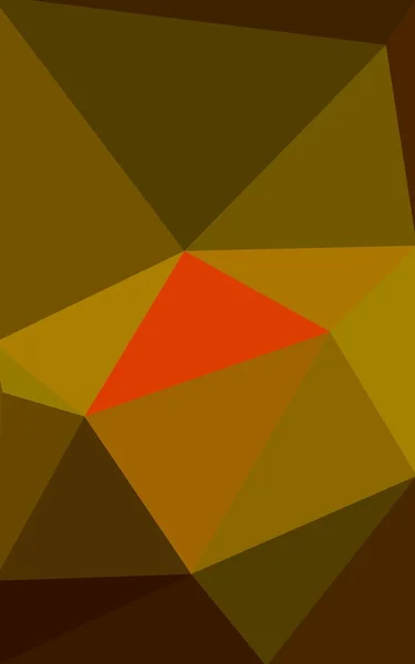 Mehrfarbiges dunkelrotes, gelbes, orangefarbenes polygonales Designmuster, das aus Dreiecken und Farbverlauf im Origami-Stil besteht. — Stockfoto