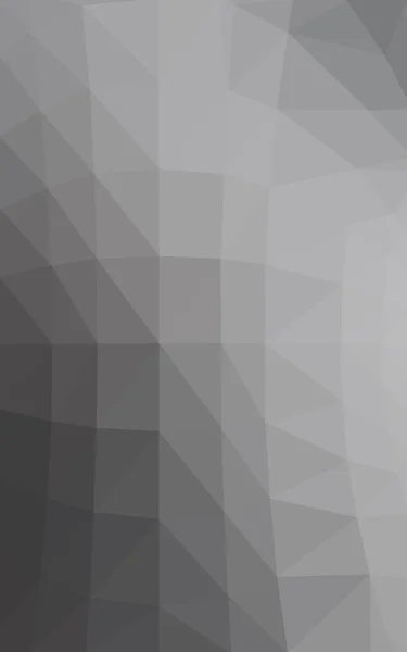 Modello di disegno poligonale grigio chiaro, che consiste di triangoli e gradiente in stile origami — Foto Stock
