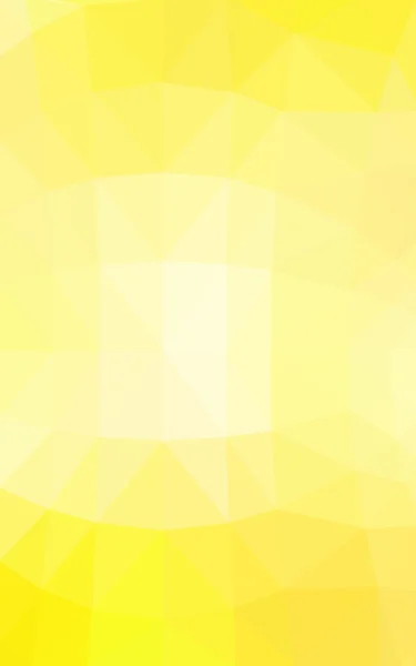 Padrão de design poligonal amarelo claro, que consiste em triângulos e gradiente no estilo origami — Fotografia de Stock