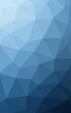 Üçgenler ve degrade origami tarzında oluşan ışık mavi köşeli tasarım deseni