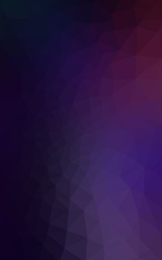 Üçgenler ve degrade origami tarzında oluşan koyu mor kenarlı tasarım deseni.