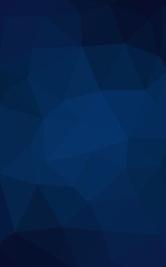 Üçgenler ve degrade origami tarzı oluşur koyu mavi köşeli tasarım deseni