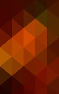 Üçgenler ve degrade origami tarzında oluşan koyu yeşil, kırmızı kenarlı tasarım deseni