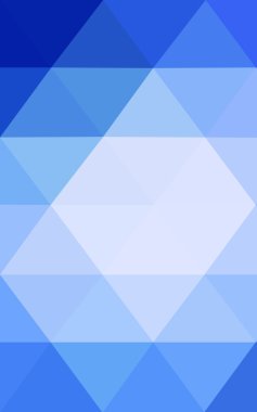 Üçgenler ve degrade origami tarzı oluşur mavi köşeli tasarım deseni.