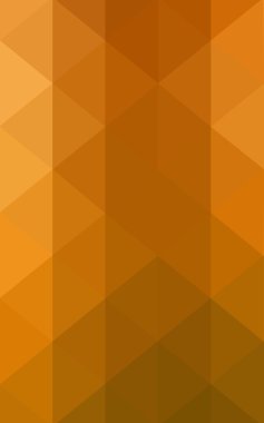 Üçgenler ve degrade origami tarzında oluşan ışık turuncu poligonal tasarım deseni