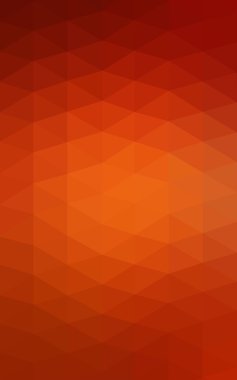 Üçgenler ve degrade origami tarzında oluşan ışık kırmızı köşeli tasarım deseni