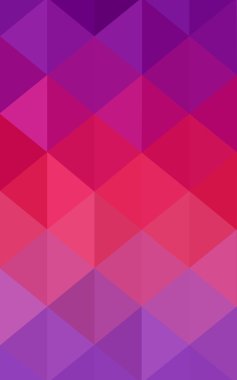 Üçgenler ve degrade origami tarzında oluşan hafif mor pembe poligonal tasarım deseni