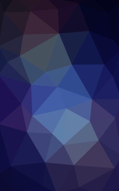 Üçgenler ve degrade origami tarzı oluşur koyu mavi köşeli tasarım deseni