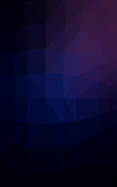 三角形と折り紙スタイルの勾配から成っている暗い紫色、ピンク多角形デザイン パターン — ストック写真