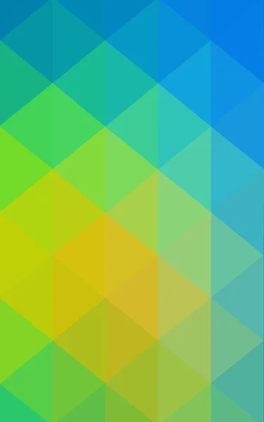 Modello di design poligonale azzurro e verde, composto da triangoli e gradiente in stile origami — Foto Stock