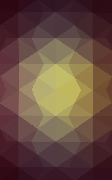 Multicolor dark green, yellow, orange polygonal design pattern, which consist of triangles and gradient in origami style. — Stock Photo, Image