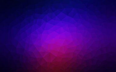 Üçgenler ve degrade origami tarzında oluşan koyu mavi, kırmızı kenarlı tasarım deseni