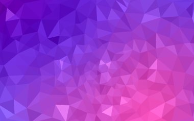 Üçgenler ve degrade origami tarzı oluşur çok renkli mor, pembe poligonal tasarım deseni.