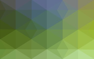 Üçgenler ve degrade origami tarzı oluşur çok renkli yeşil, mavi köşeli tasarım deseni.