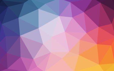 Pembe, mavi köşeli tasarım deseni, hangi üçgenler ve degrade origami tarzında oluşan ışık