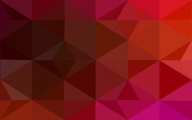 Üçgenler ve degrade origami tarzı oluşur çok renkli pembe, kırmızı, turuncu poligonal tasarım deseni.