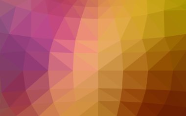 Üçgenler ve degrade origami tarzında oluşan ışık çok renkli köşeli tasarım deseni