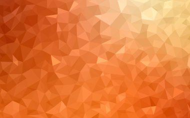Kırmızı, sarı poligonal tasarım deseni, hangi üçgenler ve degrade origami tarzında oluşan ışık
