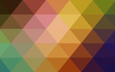 Üçgenler ve degrade origami tarzında oluşan ışık çok renkli köşeli tasarım deseni