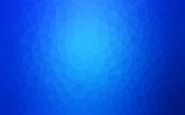 Üçgenler ve degrade origami tarzında oluşan ışık mavi köşeli tasarım deseni