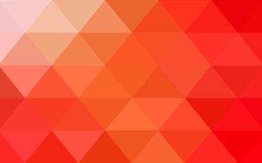 Üçgenler ve degrade origami tarzında oluşan ışık turuncu poligonal tasarım deseni