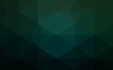 Üçgenler ve degrade origami tarzı oluşur koyu yeşil köşeli tasarım deseni.