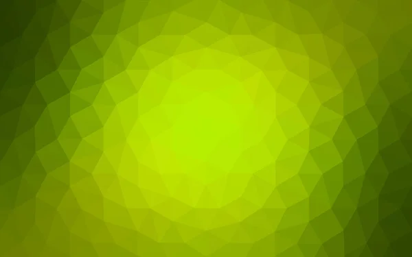 Multicolor zielony, żółty, pomarańczowy projekt wielokątne wzór, który składa się z trójkątów i gradientu w stylu origami. — Wektor stockowy