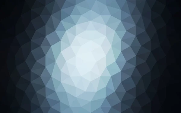 Patrón de diseño poligonal azul oscuro, que consiste en triángulos y gradiente en estilo origami . — Vector de stock