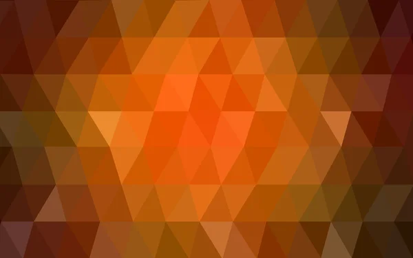 Wzorzec ciemny pomarańczowy projekt wielokąta, który składa się z trójkątów i gradientu w stylu origami — Wektor stockowy