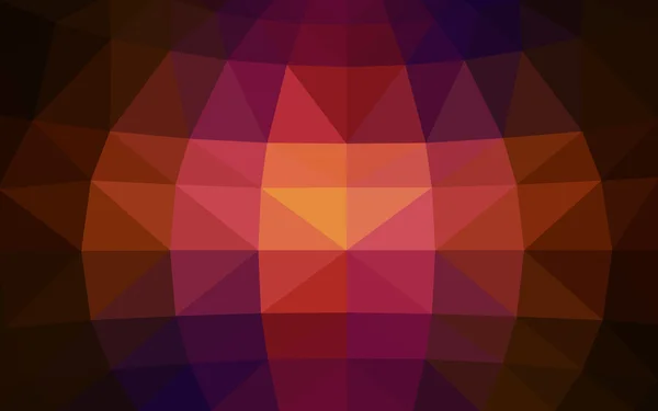 Dark pink, red polygonal design pattern, which consist of triangles and gradient in origami style — стоковый вектор