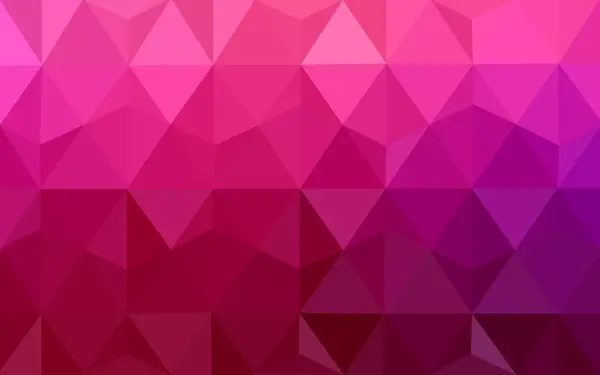 Modèle polygonal violet-rose clair, qui se composent de triangles et de dégradés dans le style origami — Image vectorielle