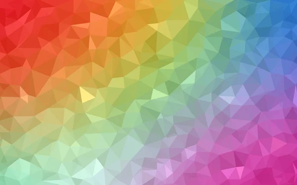 Patrón de diseño poligonal multicolor claro, que consiste en triángulos y gradiente en estilo origami — Archivo Imágenes Vectoriales