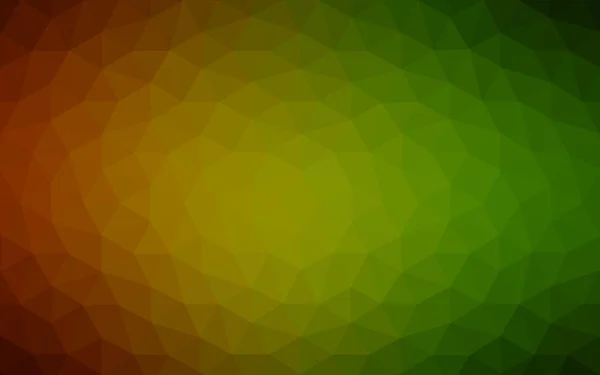 Multicolore rouge foncé, motif polygonal vert, qui se composent de triangles et de dégradé dans le style origami . — Image vectorielle