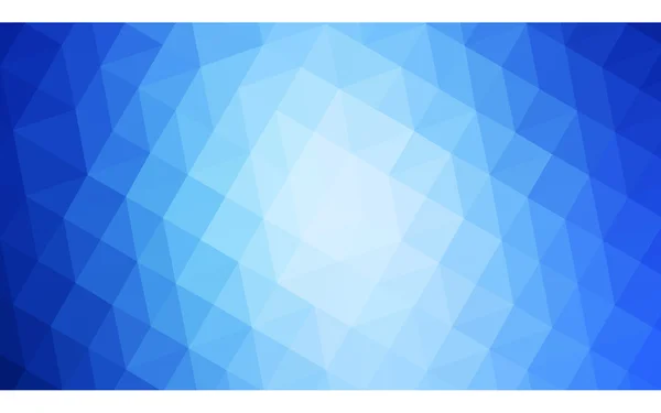 Motif de conception polygonale bleue, qui se composent de triangles et de dégradé dans le style origami . — Image vectorielle