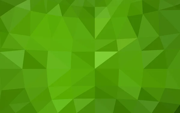 Üçgenler ve degrade origami tarzında oluşan ışık yeşil köşeli tasarım deseni — Stok Vektör