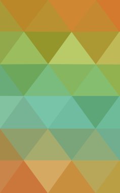 Üçgenler ve degrade origami tarzı oluşur çok renkli yeşil, sarı, turuncu poligonal tasarım deseni.