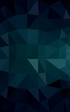 Üçgenler ve degrade origami tarzı oluşur koyu yeşil köşeli tasarım deseni