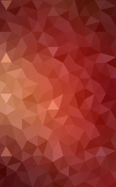 Üçgenler ve degrade origami tarzı oluşur çok renkli koyu kırmızı, sarı, turuncu poligonal tasarım deseni.