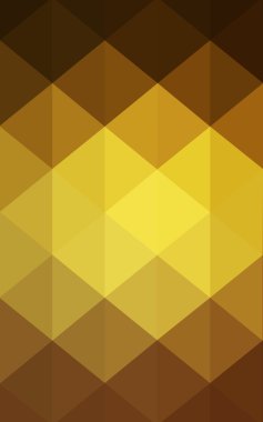 Üçgenler ve degrade origami tarzında oluşan koyu turuncu poligonal tasarım deseni