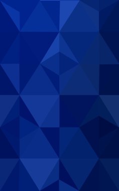 Üçgenler ve degrade origami tarzı oluşur koyu mavi köşeli tasarım deseni.